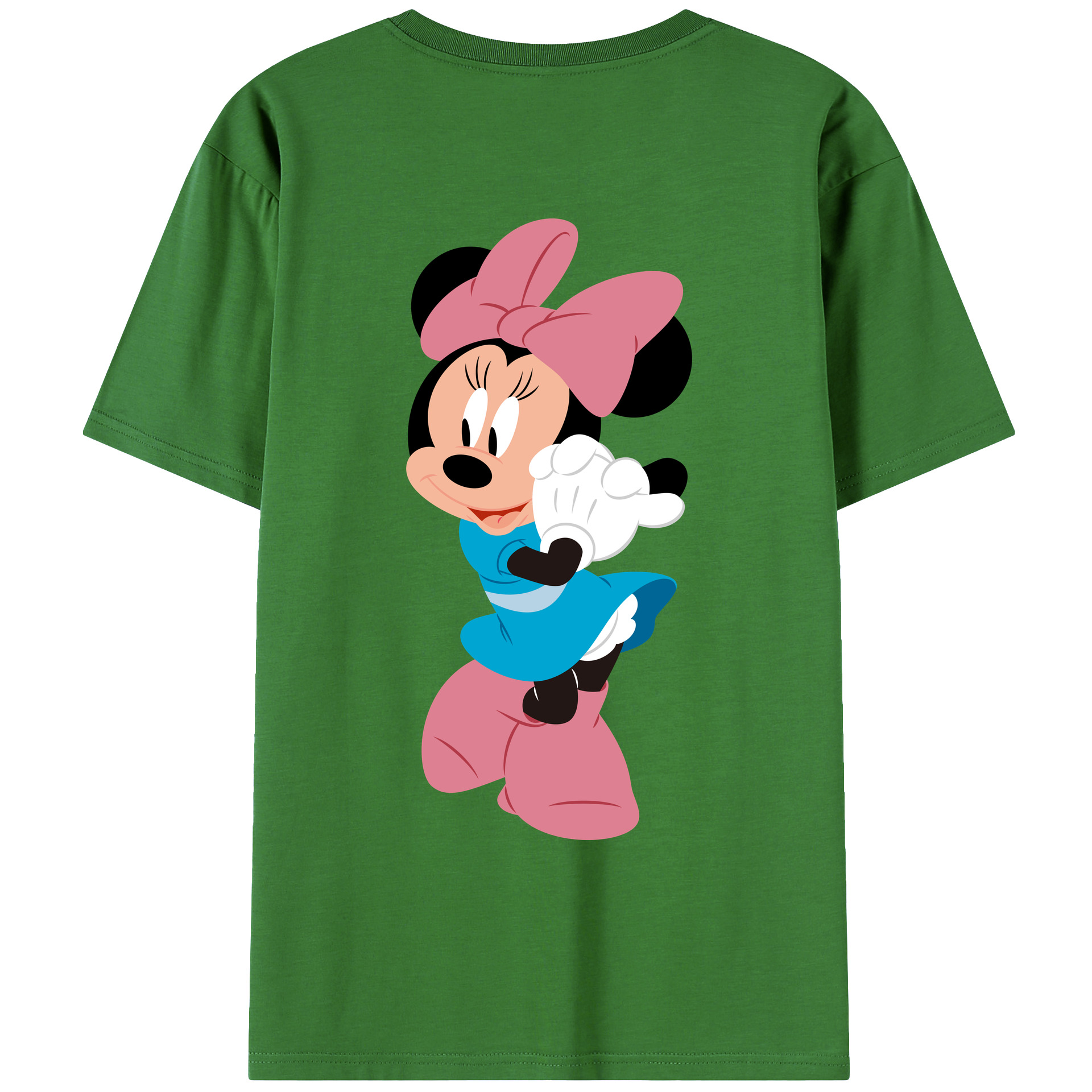 （画像用） ミッキーマウス Mickey Mouse レディース半袖Tシャツ(バックプリント)